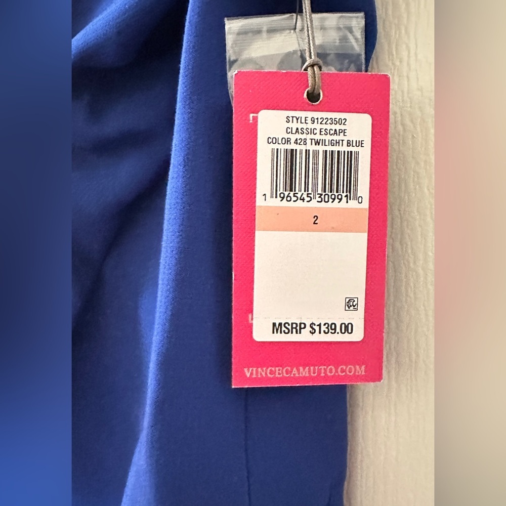 Vince Camuto Long Sleeve Blazer Size 2 Blue - Picture 2 of 6